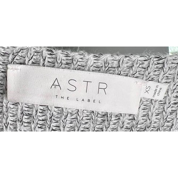 ASTR The Label Crossbody Wrap Sweater Gray Women's XS - Picture 3 of 3